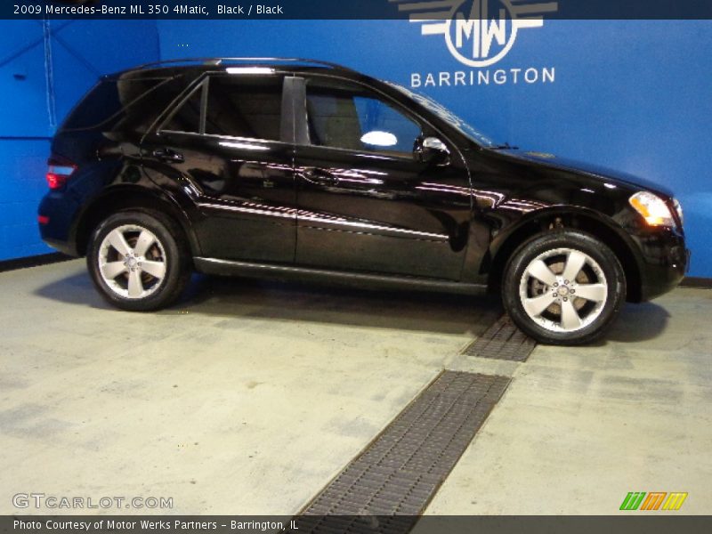 Black / Black 2009 Mercedes-Benz ML 350 4Matic