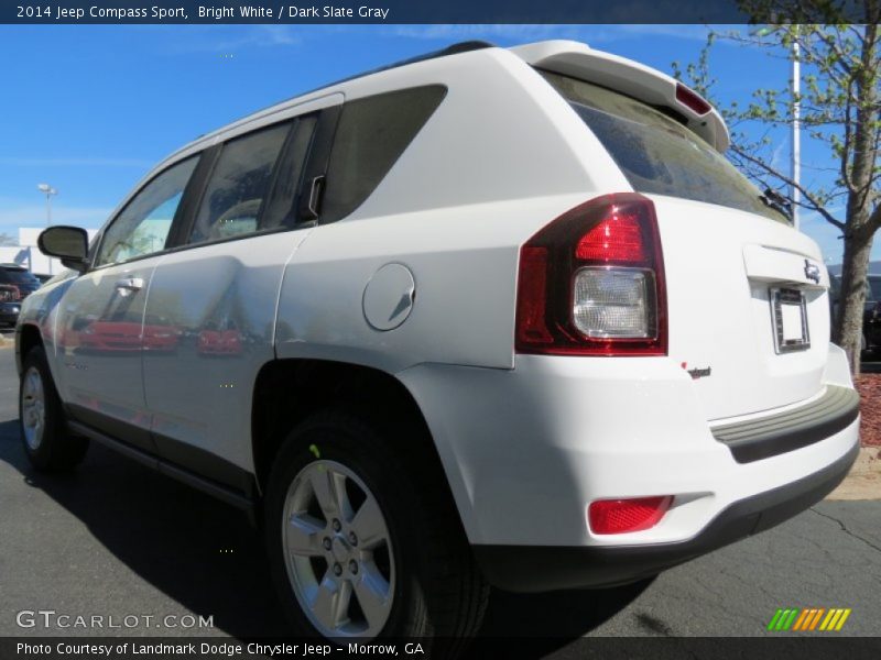 Bright White / Dark Slate Gray 2014 Jeep Compass Sport