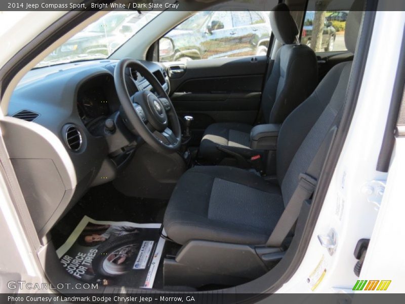 Bright White / Dark Slate Gray 2014 Jeep Compass Sport