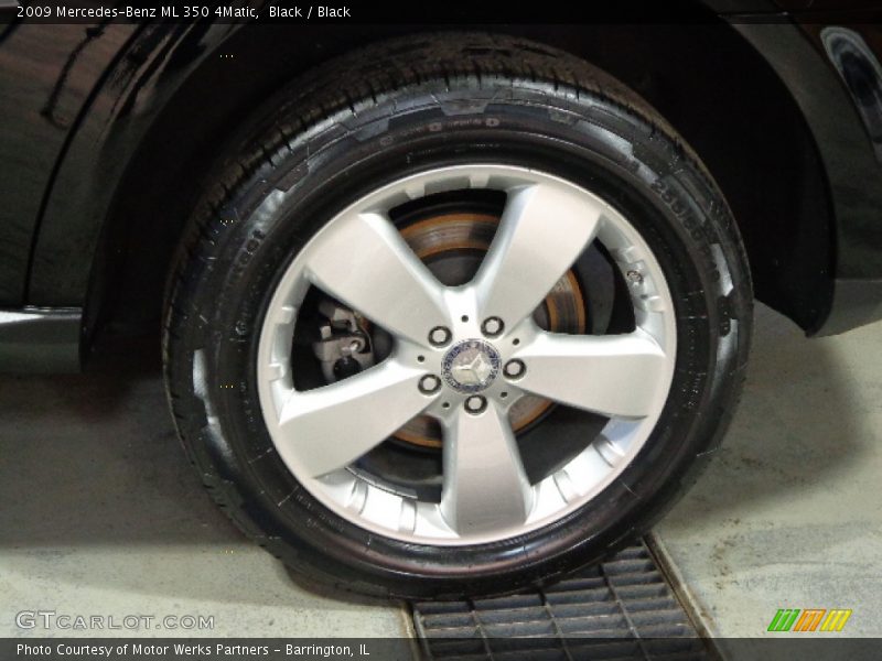 Black / Black 2009 Mercedes-Benz ML 350 4Matic