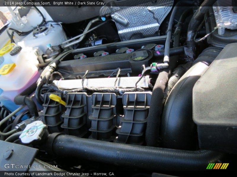 Bright White / Dark Slate Gray 2014 Jeep Compass Sport