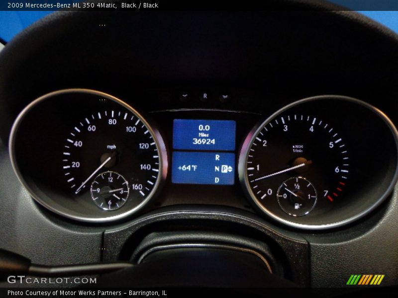 Black / Black 2009 Mercedes-Benz ML 350 4Matic