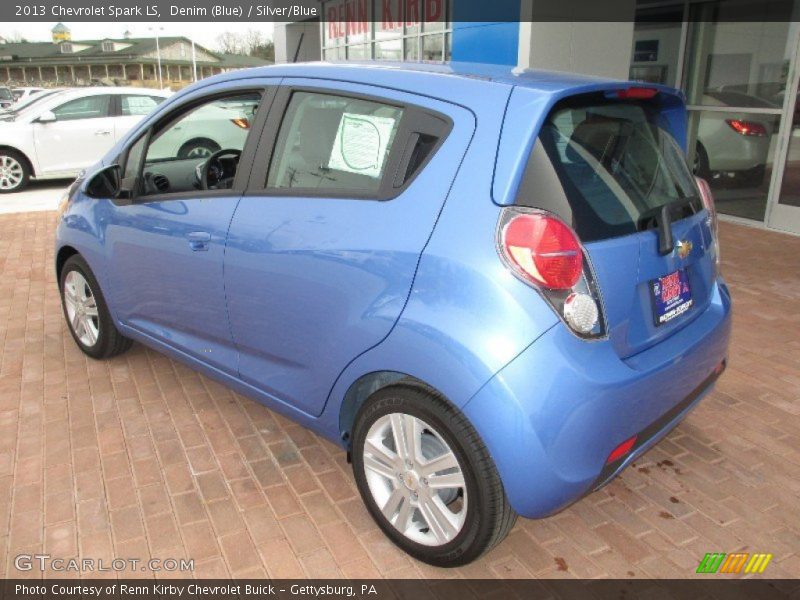 Denim (Blue) / Silver/Blue 2013 Chevrolet Spark LS