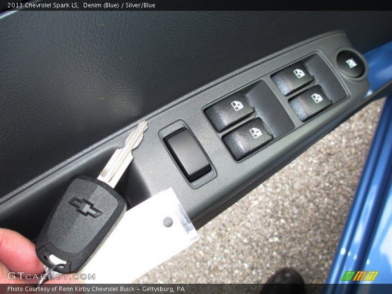 Denim (Blue) / Silver/Blue 2013 Chevrolet Spark LS