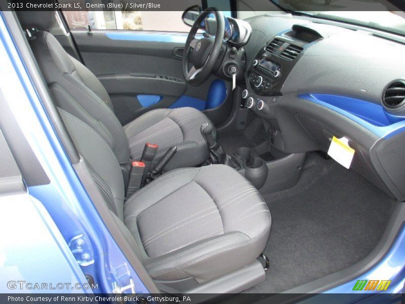 Denim (Blue) / Silver/Blue 2013 Chevrolet Spark LS