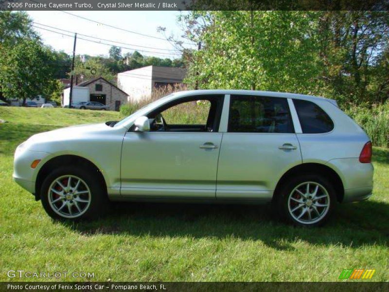 Crystal Silver Metallic / Black 2006 Porsche Cayenne Turbo