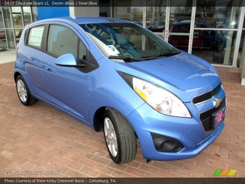 Denim (Blue) / Silver/Blue 2013 Chevrolet Spark LS