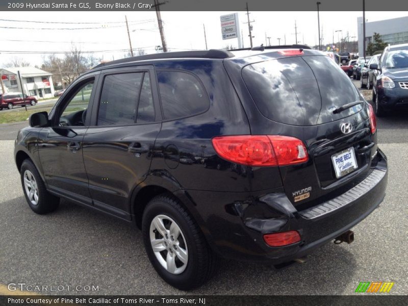 Ebony Black / Gray 2009 Hyundai Santa Fe GLS