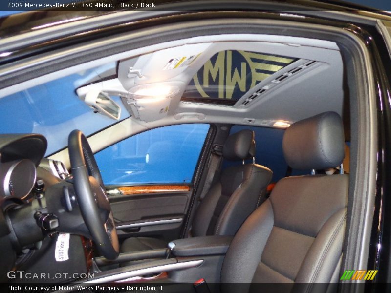 Black / Black 2009 Mercedes-Benz ML 350 4Matic