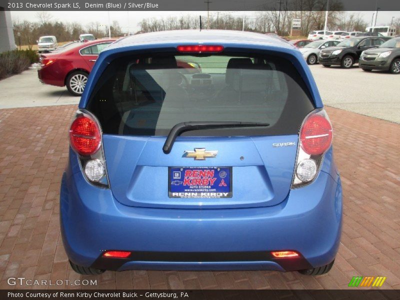 Denim (Blue) / Silver/Blue 2013 Chevrolet Spark LS