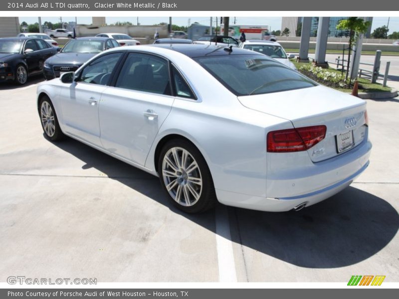 Glacier White Metallic / Black 2014 Audi A8 L TDI quattro