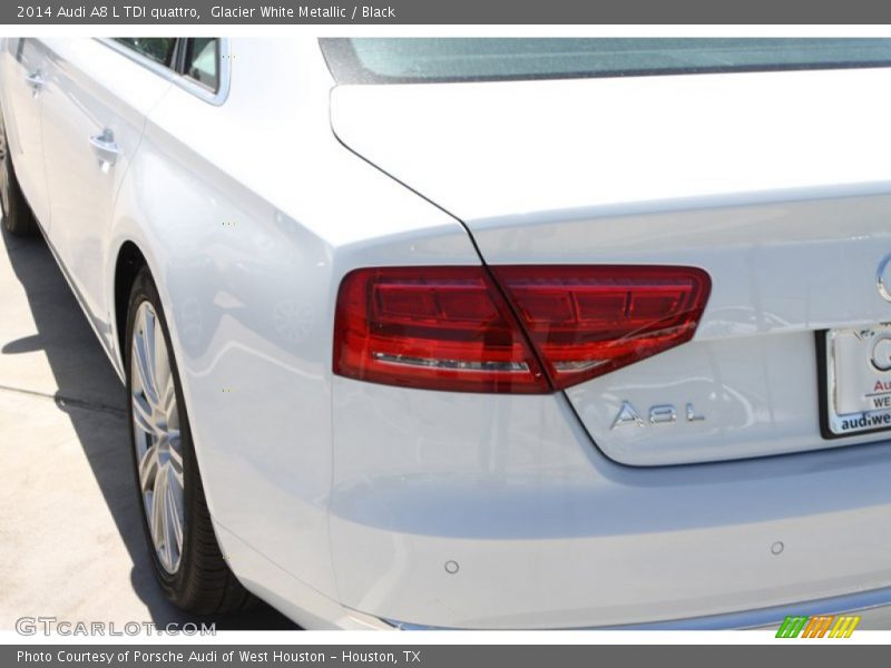 Glacier White Metallic / Black 2014 Audi A8 L TDI quattro
