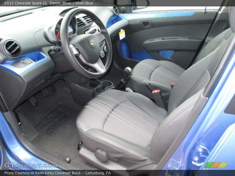 Silver/Blue Interior - 2013 Spark LS 