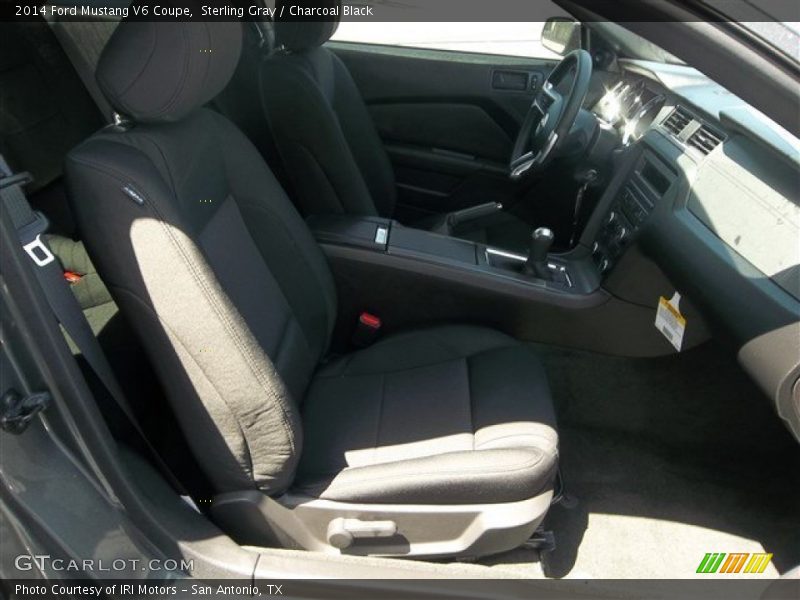 Sterling Gray / Charcoal Black 2014 Ford Mustang V6 Coupe