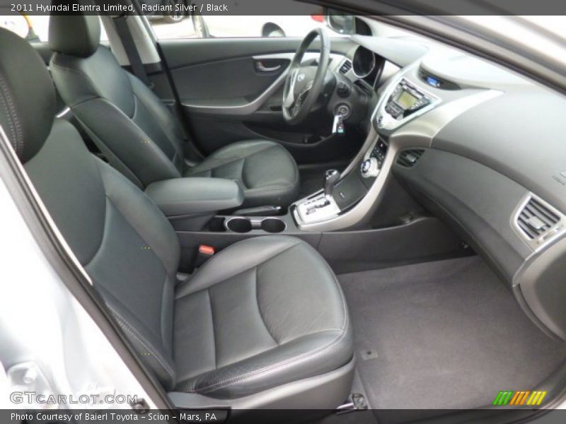 Radiant Silver / Black 2011 Hyundai Elantra Limited