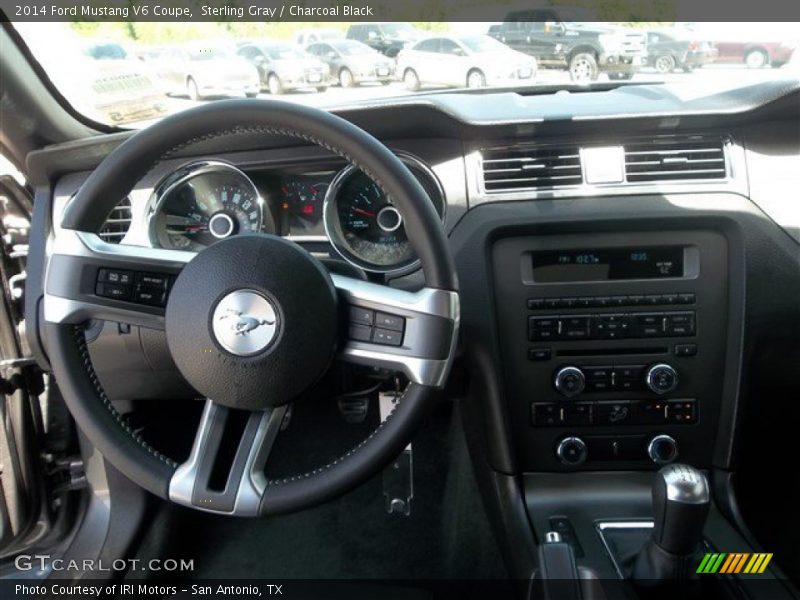 Sterling Gray / Charcoal Black 2014 Ford Mustang V6 Coupe