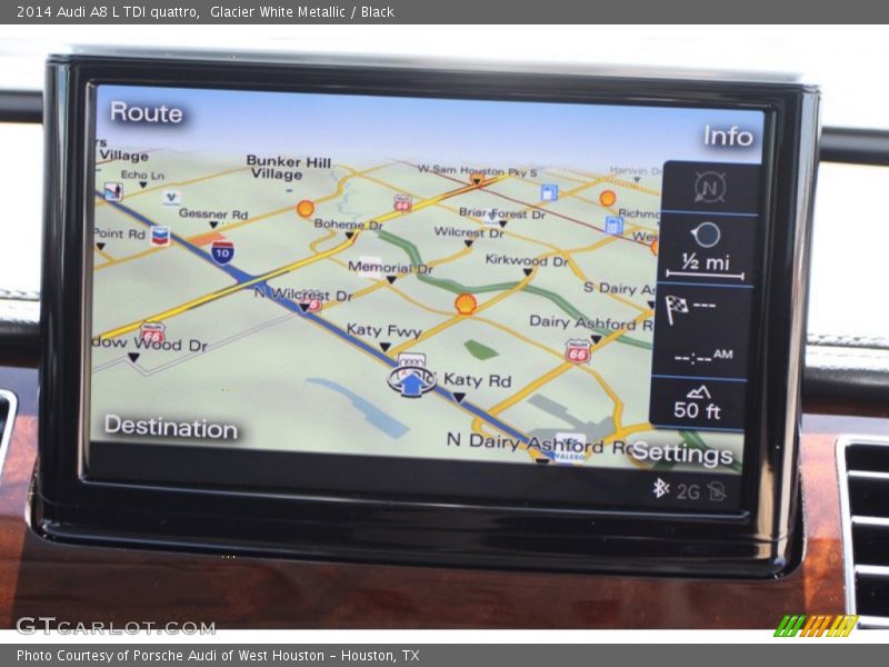 Navigation of 2014 A8 L TDI quattro