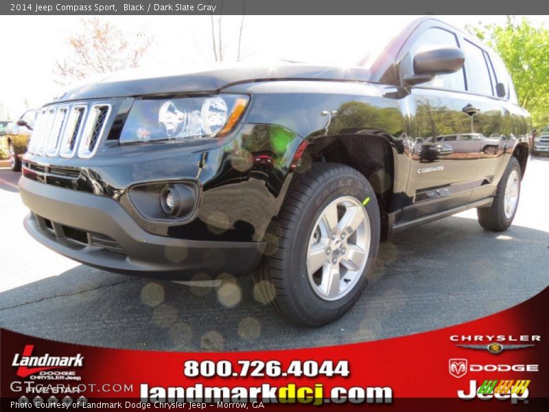 Black / Dark Slate Gray 2014 Jeep Compass Sport