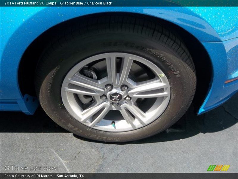 Grabber Blue / Charcoal Black 2014 Ford Mustang V6 Coupe
