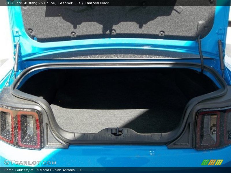 Grabber Blue / Charcoal Black 2014 Ford Mustang V6 Coupe