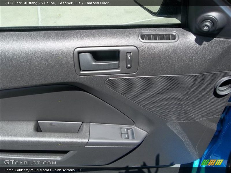 Grabber Blue / Charcoal Black 2014 Ford Mustang V6 Coupe