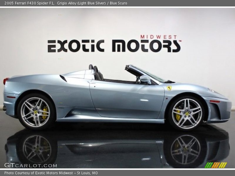 Grigio Alloy (Light Blue Silver) / Blue Scuro 2005 Ferrari F430 Spider F1