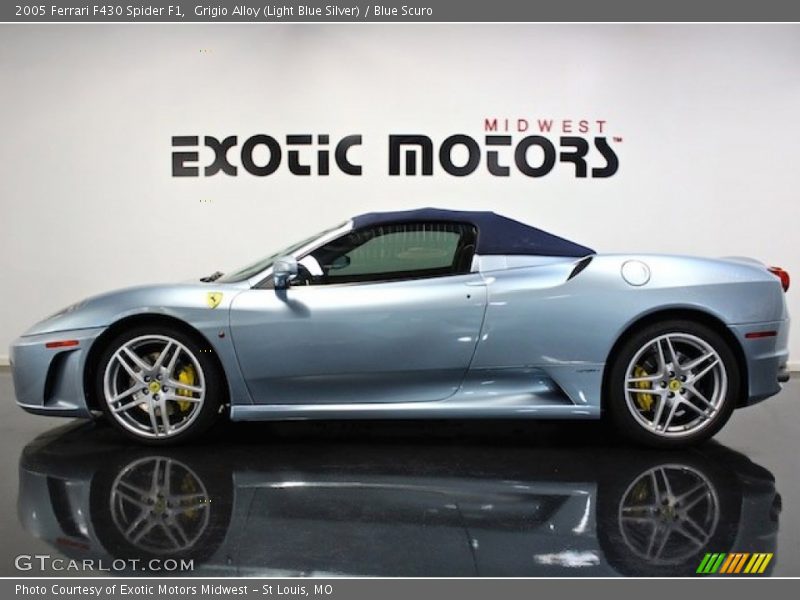 Grigio Alloy (Light Blue Silver) / Blue Scuro 2005 Ferrari F430 Spider F1