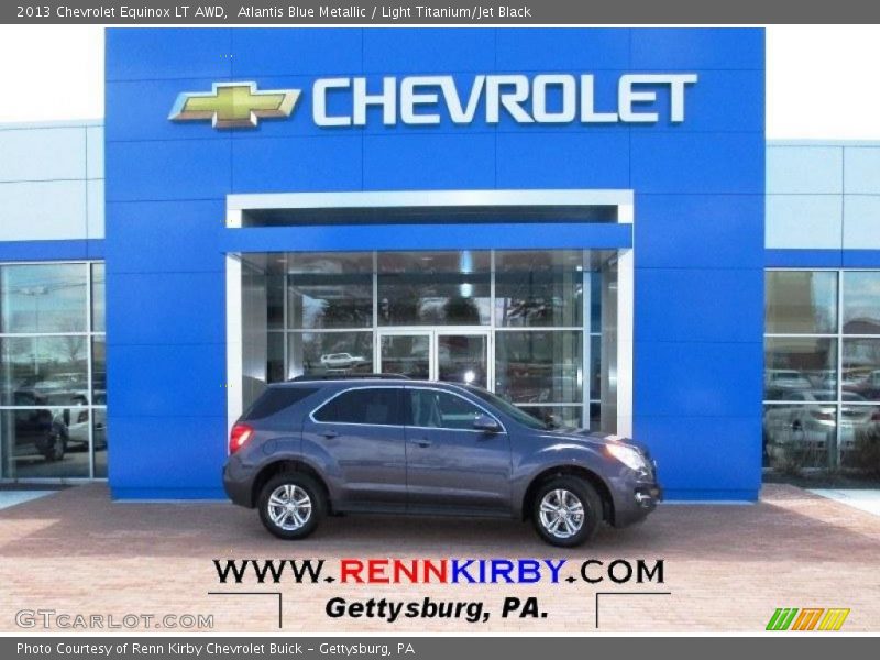 Atlantis Blue Metallic / Light Titanium/Jet Black 2013 Chevrolet Equinox LT AWD