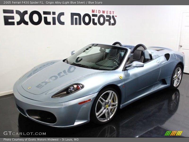 Grigio Alloy (Light Blue Silver) / Blue Scuro 2005 Ferrari F430 Spider F1