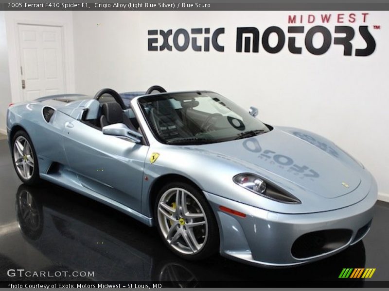 Grigio Alloy (Light Blue Silver) / Blue Scuro 2005 Ferrari F430 Spider F1
