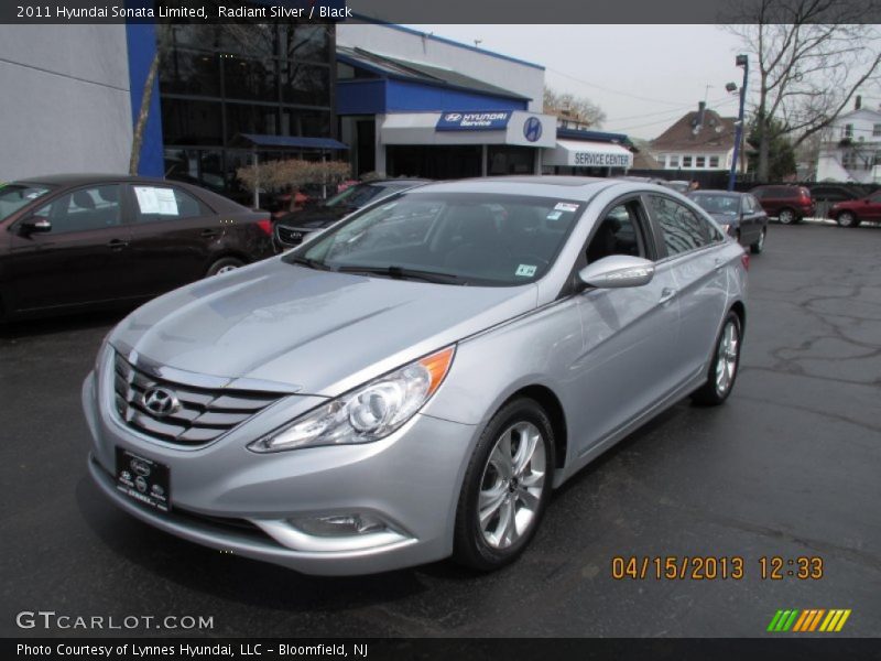 Radiant Silver / Black 2011 Hyundai Sonata Limited