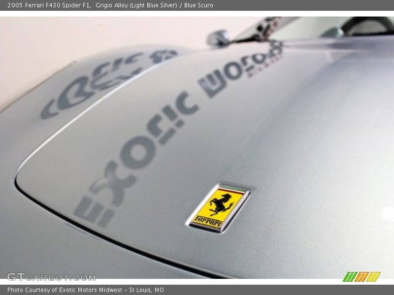 Grigio Alloy (Light Blue Silver) / Blue Scuro 2005 Ferrari F430 Spider F1