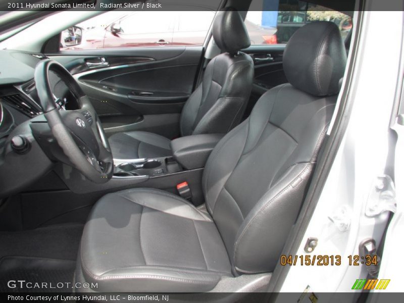 Radiant Silver / Black 2011 Hyundai Sonata Limited