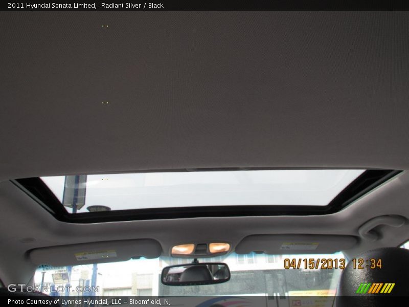 Radiant Silver / Black 2011 Hyundai Sonata Limited