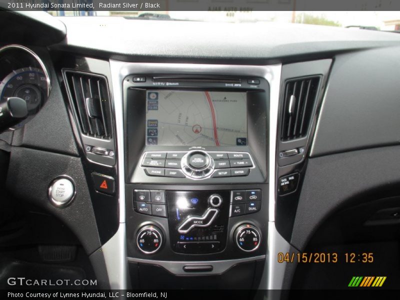 Radiant Silver / Black 2011 Hyundai Sonata Limited