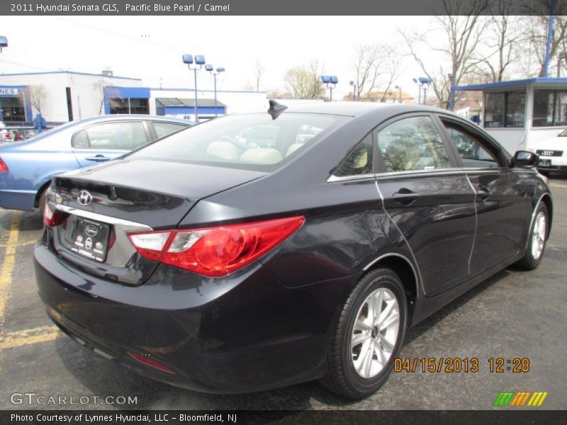 Pacific Blue Pearl / Camel 2011 Hyundai Sonata GLS