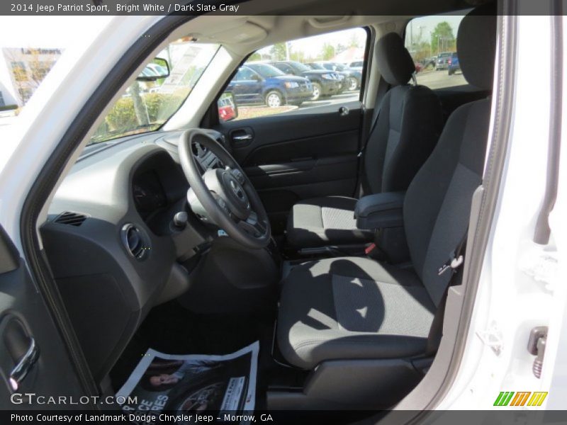 Bright White / Dark Slate Gray 2014 Jeep Patriot Sport