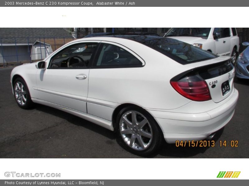 Alabaster White / Ash 2003 Mercedes-Benz C 230 Kompressor Coupe