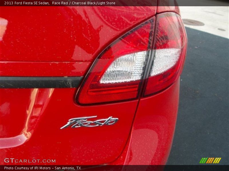 Race Red / Charcoal Black/Light Stone 2013 Ford Fiesta SE Sedan