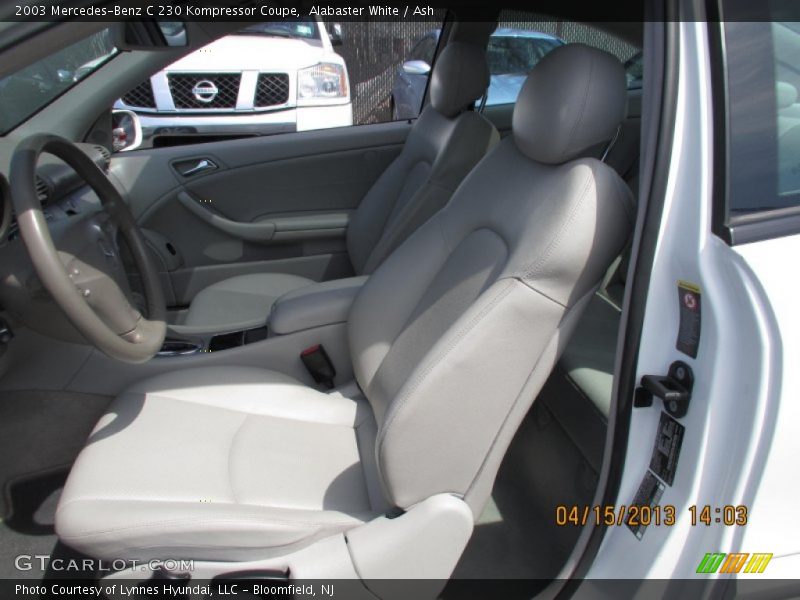 Alabaster White / Ash 2003 Mercedes-Benz C 230 Kompressor Coupe