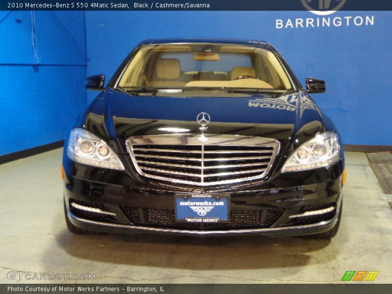 Black / Cashmere/Savanna 2010 Mercedes-Benz S 550 4Matic Sedan
