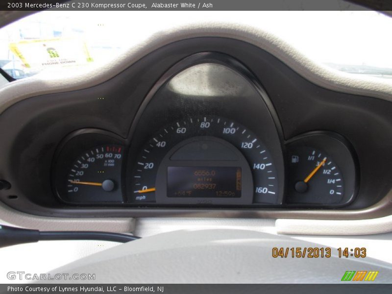 Alabaster White / Ash 2003 Mercedes-Benz C 230 Kompressor Coupe