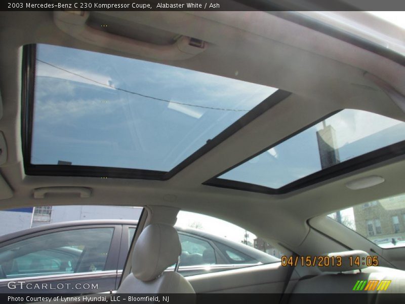 Alabaster White / Ash 2003 Mercedes-Benz C 230 Kompressor Coupe