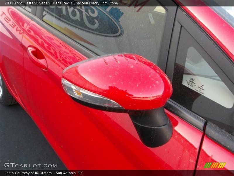 Race Red / Charcoal Black/Light Stone 2013 Ford Fiesta SE Sedan
