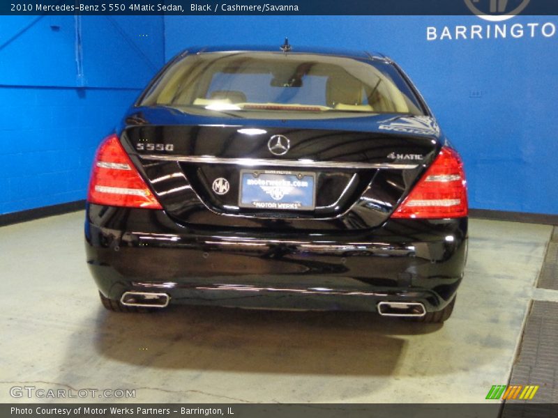 Black / Cashmere/Savanna 2010 Mercedes-Benz S 550 4Matic Sedan