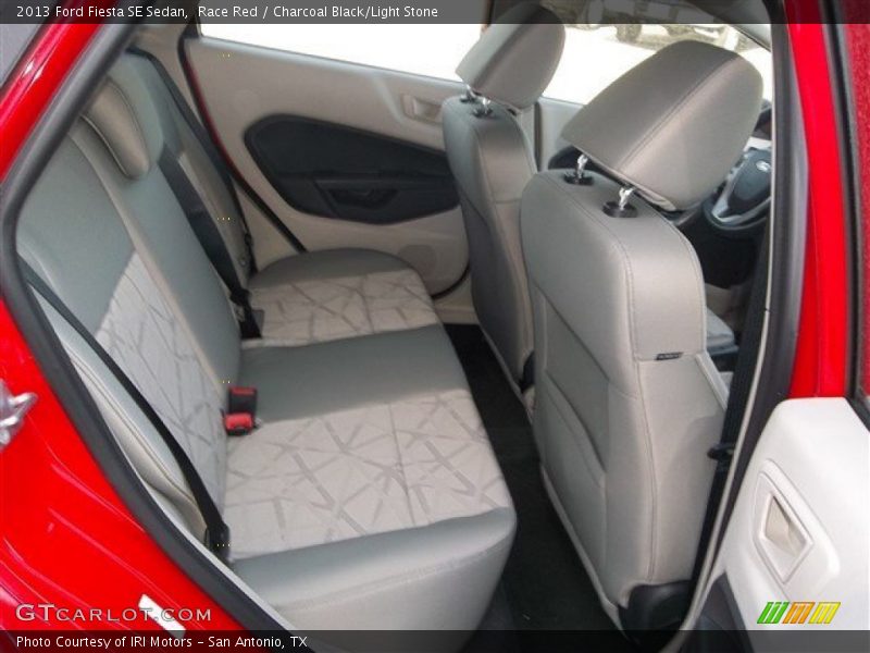 Race Red / Charcoal Black/Light Stone 2013 Ford Fiesta SE Sedan