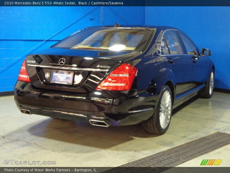 Black / Cashmere/Savanna 2010 Mercedes-Benz S 550 4Matic Sedan