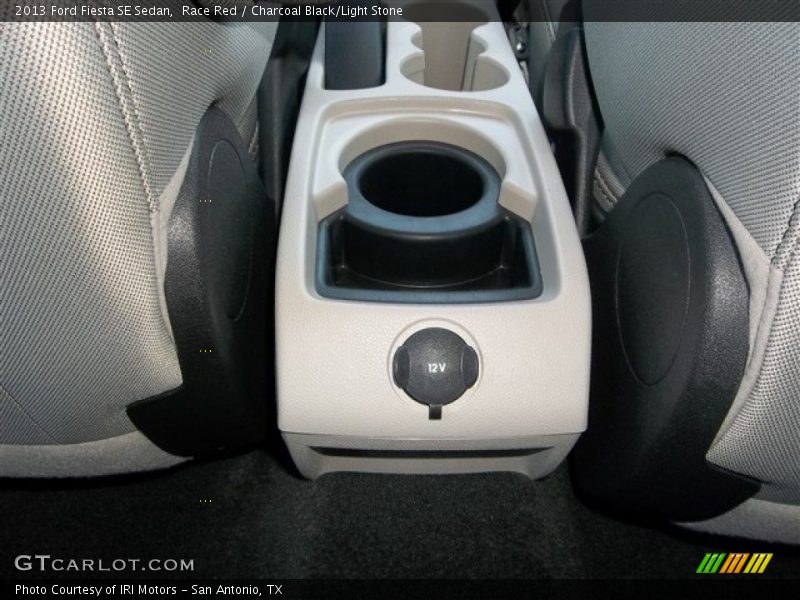 Race Red / Charcoal Black/Light Stone 2013 Ford Fiesta SE Sedan