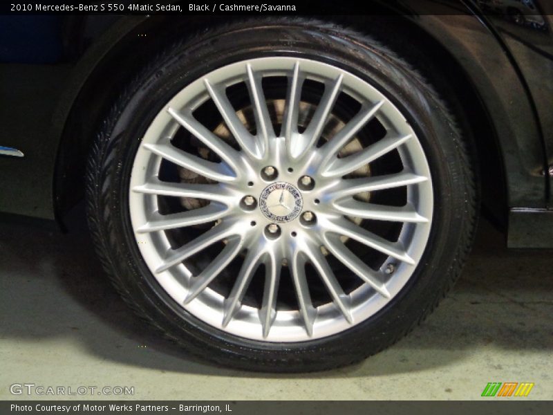 Black / Cashmere/Savanna 2010 Mercedes-Benz S 550 4Matic Sedan