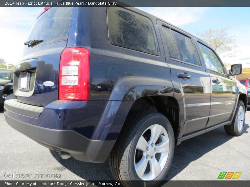 True Blue Pearl / Dark Slate Gray 2014 Jeep Patriot Latitude